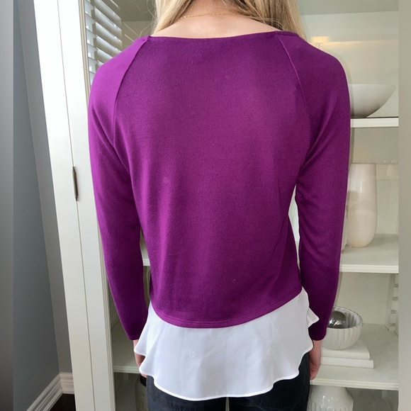 Purple INC Long Sleeve top, women’s petite size S - Picture 2 of 7